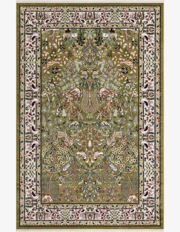 Green Nain Design Rug