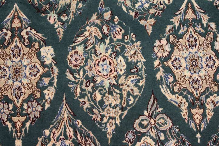 6' 6 x 7' 9 Hand Knotted Nain Persian Rug