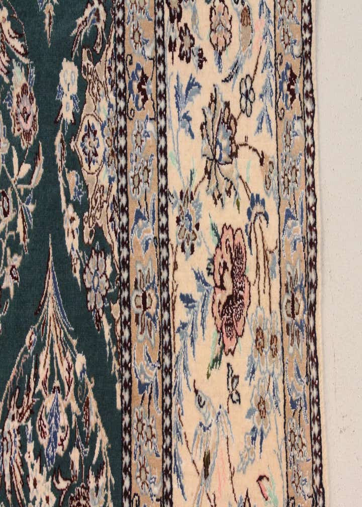 6' 6 x 7' 9 Hand Knotted Nain Persian Rug