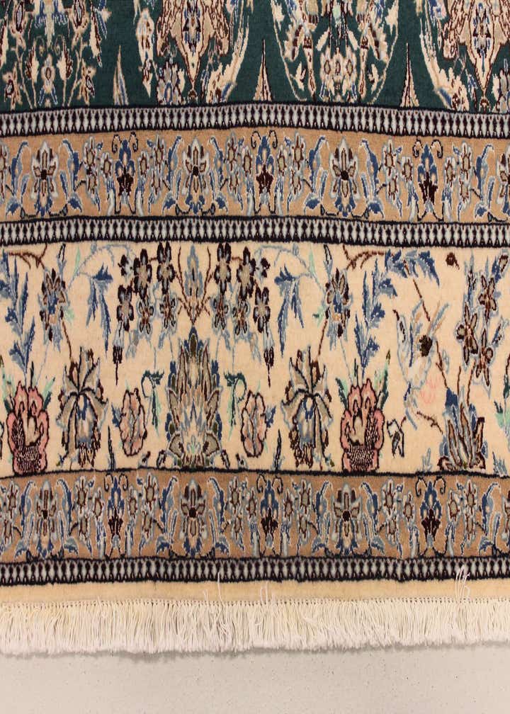 6' 6 x 7' 9 Hand Knotted Nain Persian Rug