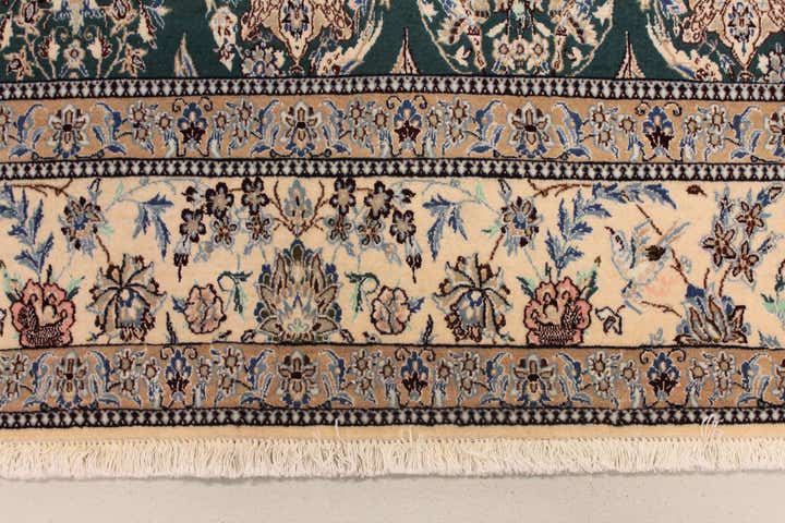6' 6 x 7' 9 Hand Knotted Nain Persian Rug