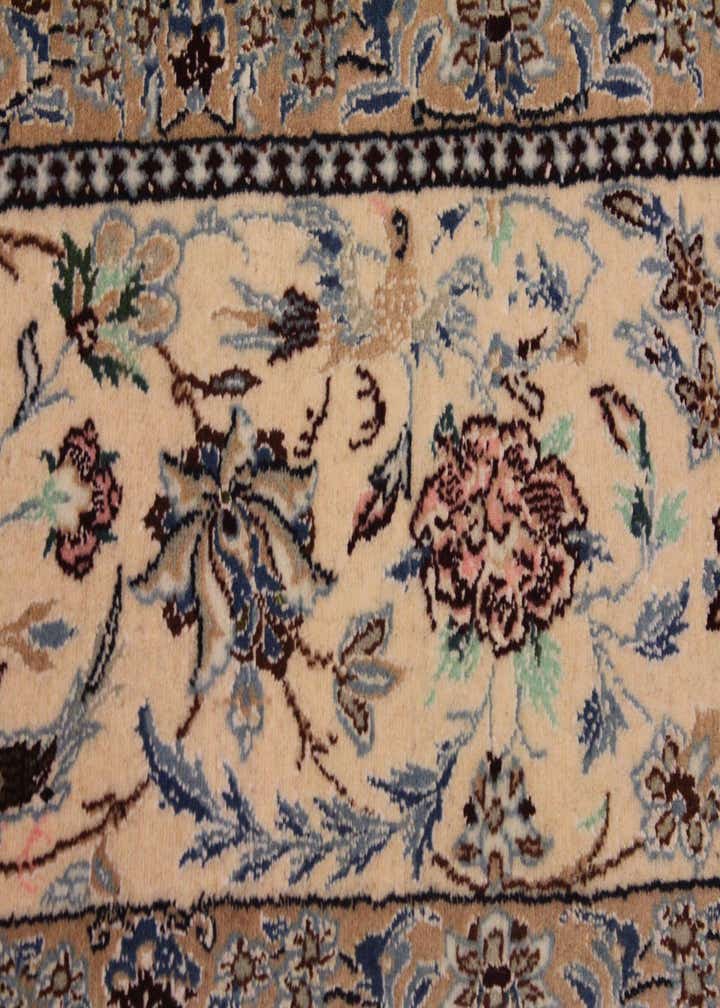 6' 6 x 7' 9 Hand Knotted Nain Persian Rug