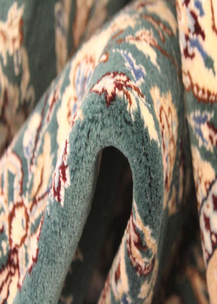6' 6 x 7' 9 Hand Knotted Nain Persian Rug