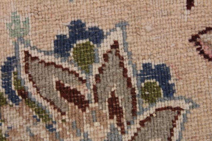 6' 6 x 7' 9 Hand Knotted Nain Persian Rug