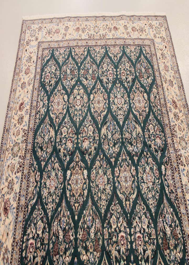 6' 6 x 7' 9 Hand Knotted Nain Persian Rug