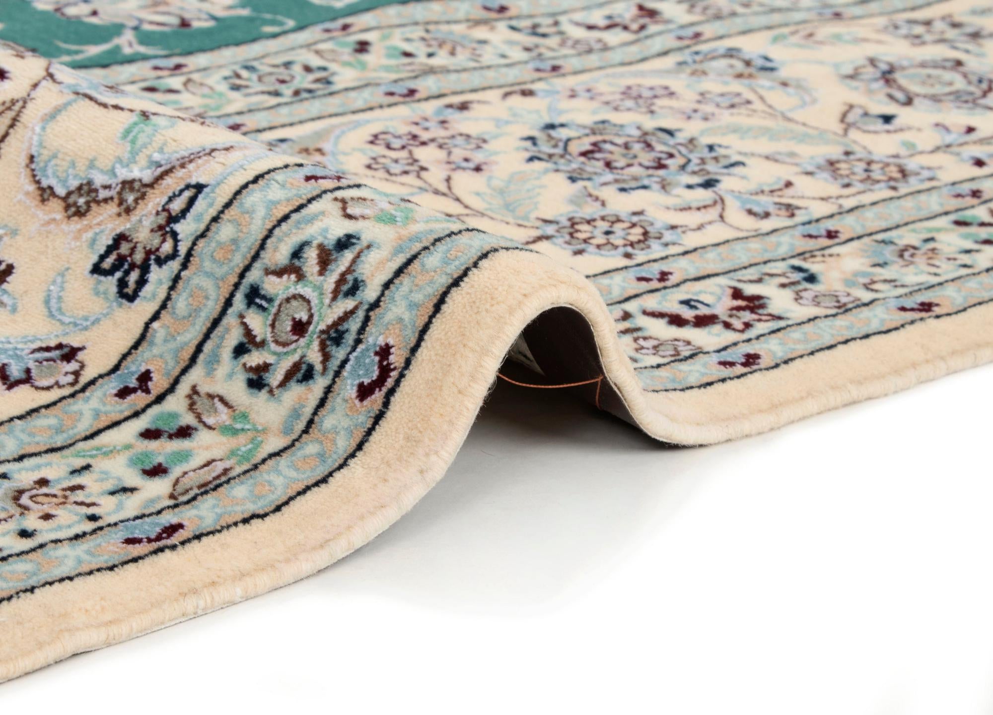 7' 1 x 10' 4 Hand Knotted Nain Persian Rug