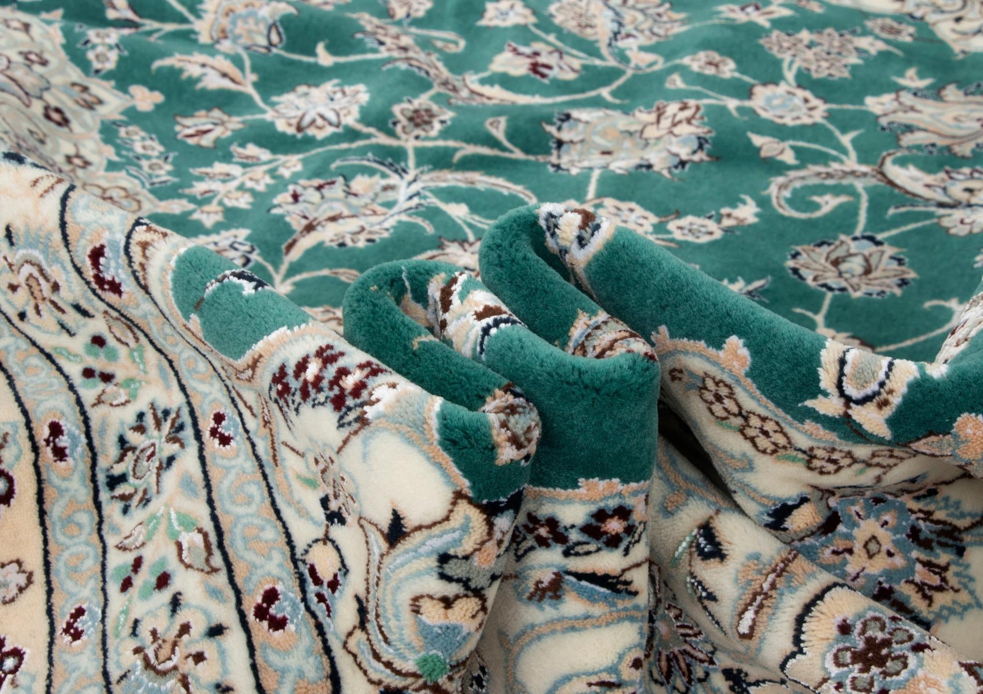 7' 1 x 10' 4 Hand Knotted Nain Persian Rug