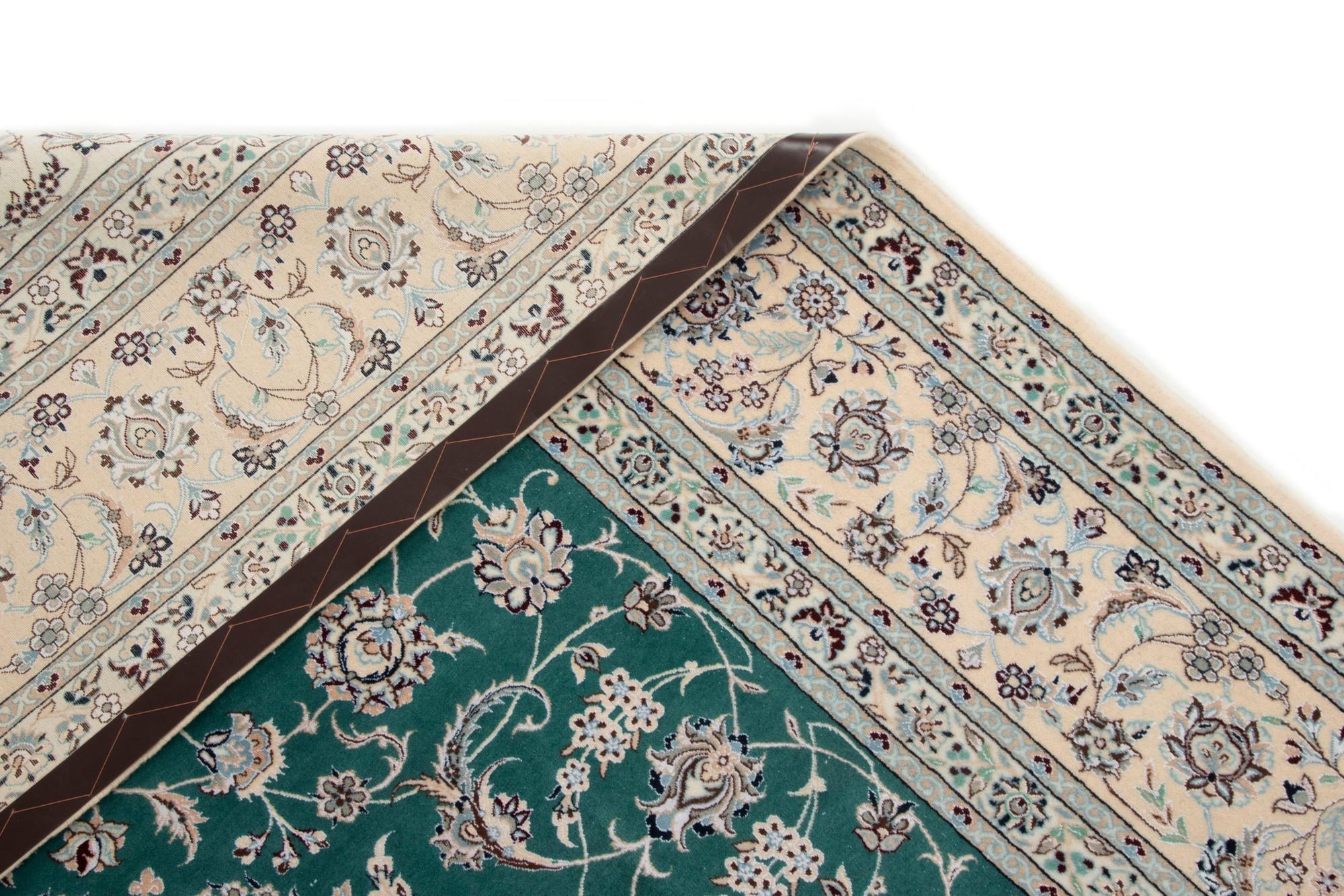 7' 1 x 10' 4 Hand Knotted Nain Persian Rug