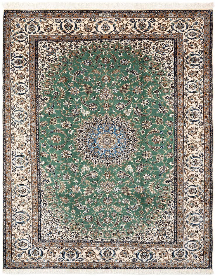Detail image of 6' 7 x 9' 10 Hand Knotted Nain Rug