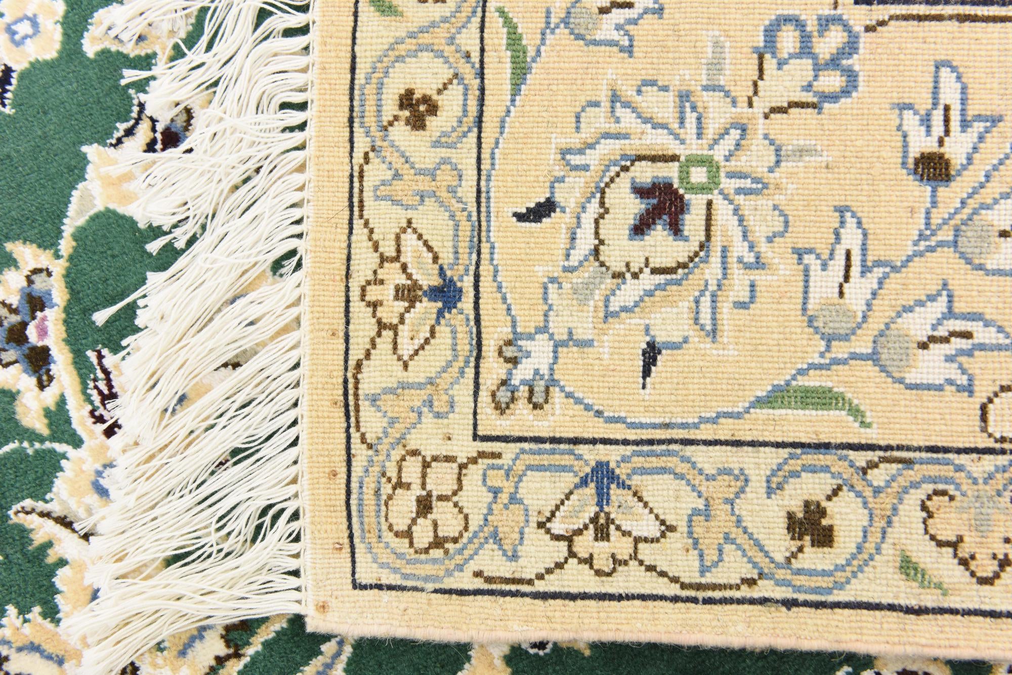 5' 2 x 8' 4 Hand Knotted Nain Persian Rug