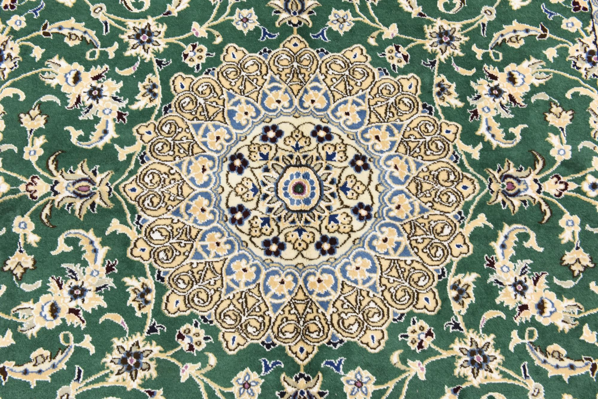 5' 2 x 8' 4 Hand Knotted Nain Persian Rug