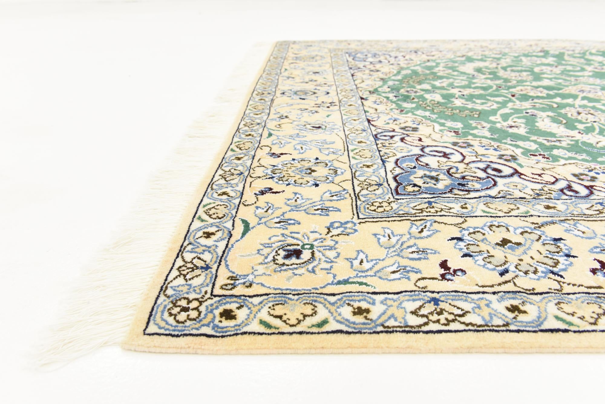 5' 2 x 8' 4 Hand Knotted Nain Persian Rug