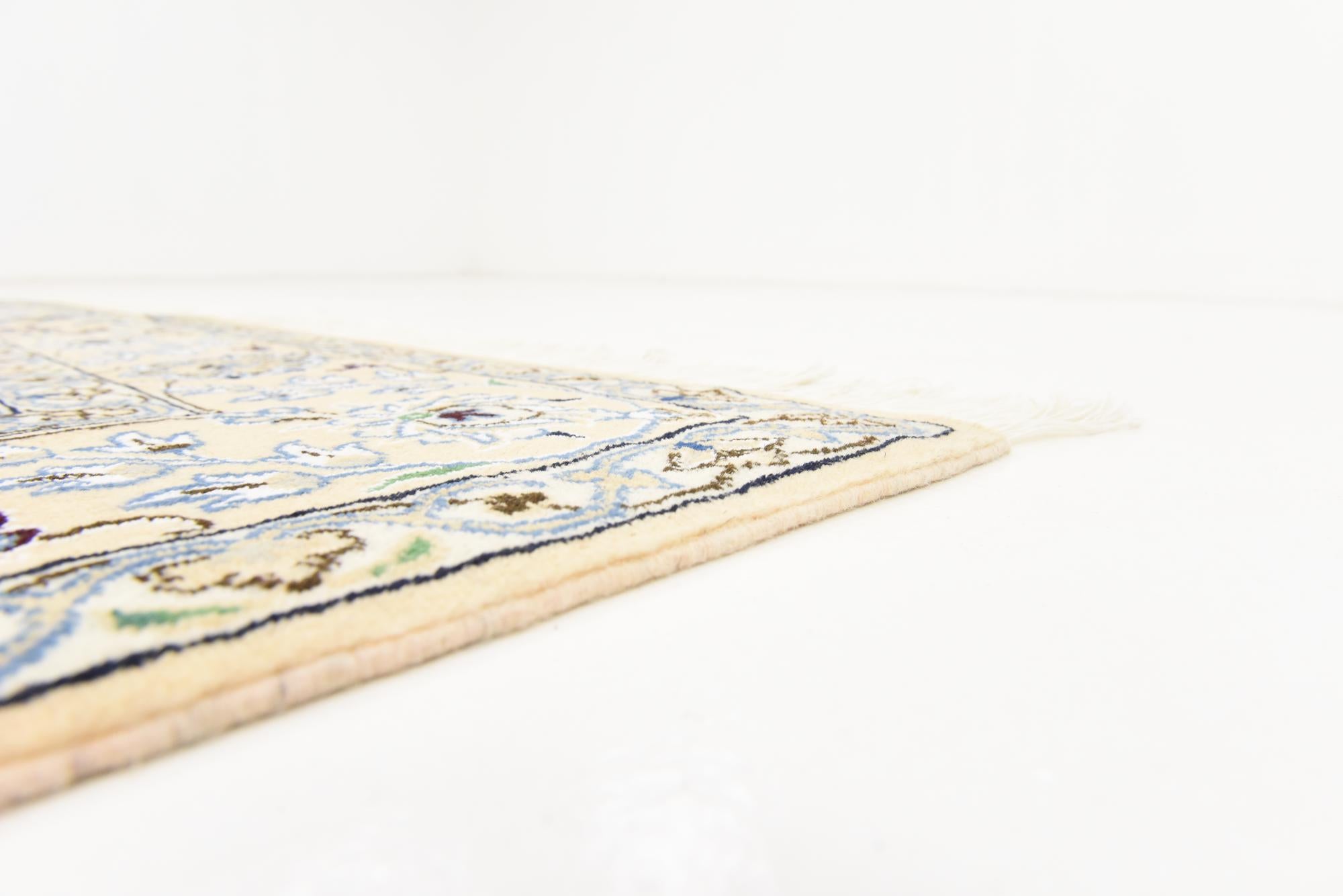 5' 2 x 8' 4 Hand Knotted Nain Persian Rug