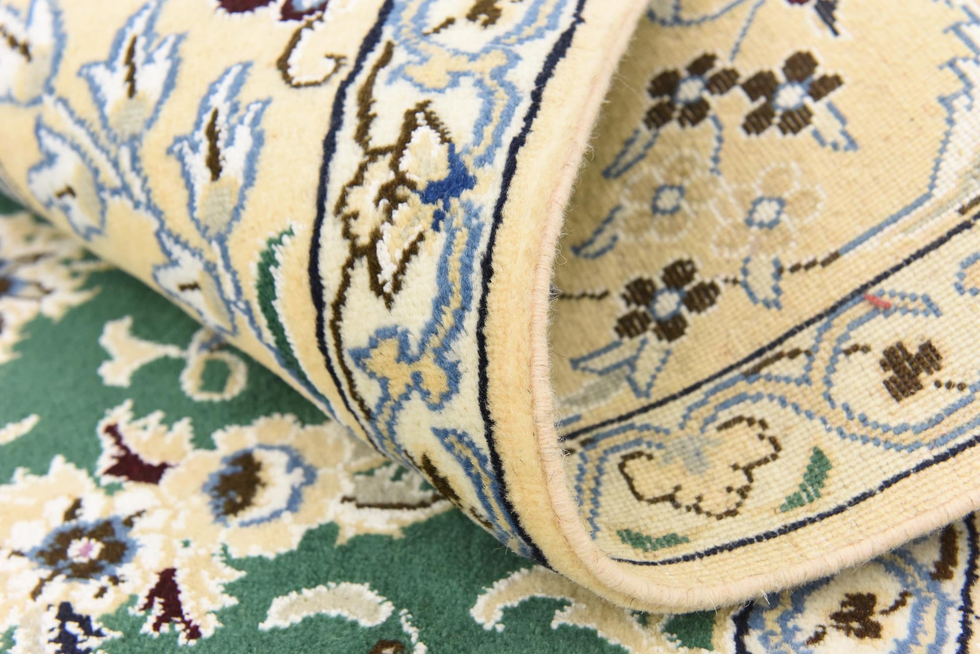 5' 2 x 8' 4 Hand Knotted Nain Persian Rug