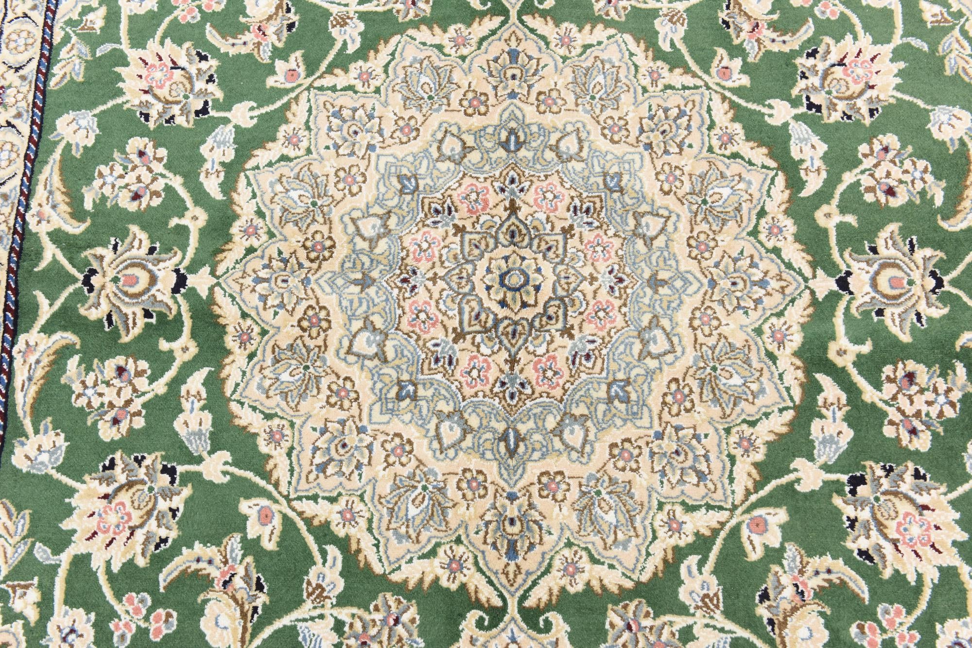 5' 1 x 8' 3 Hand Knotted Nain Persian Rug