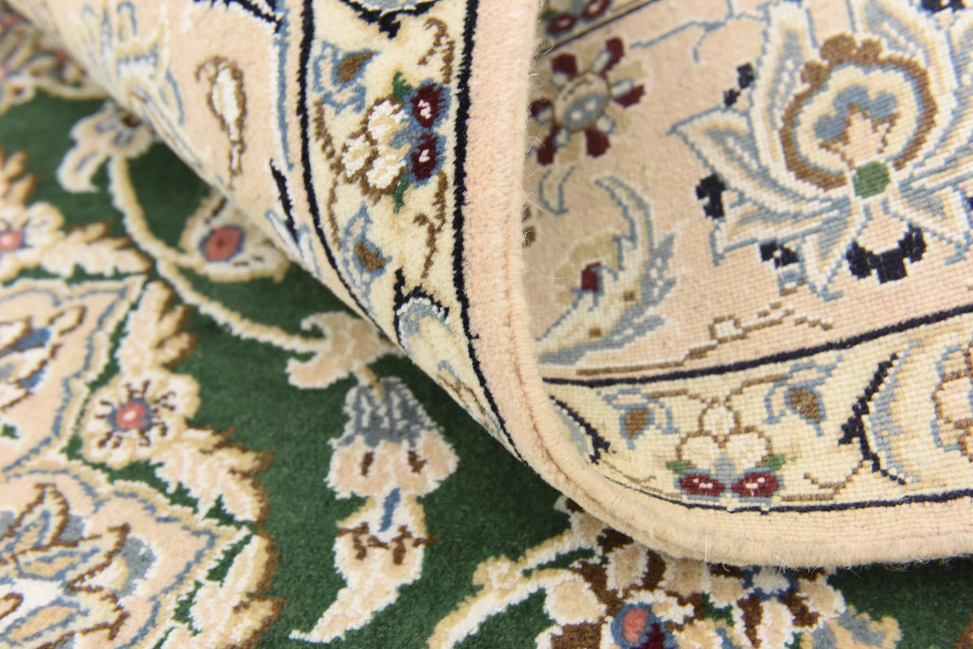 5' 1 x 8' 3 Hand Knotted Nain Persian Rug