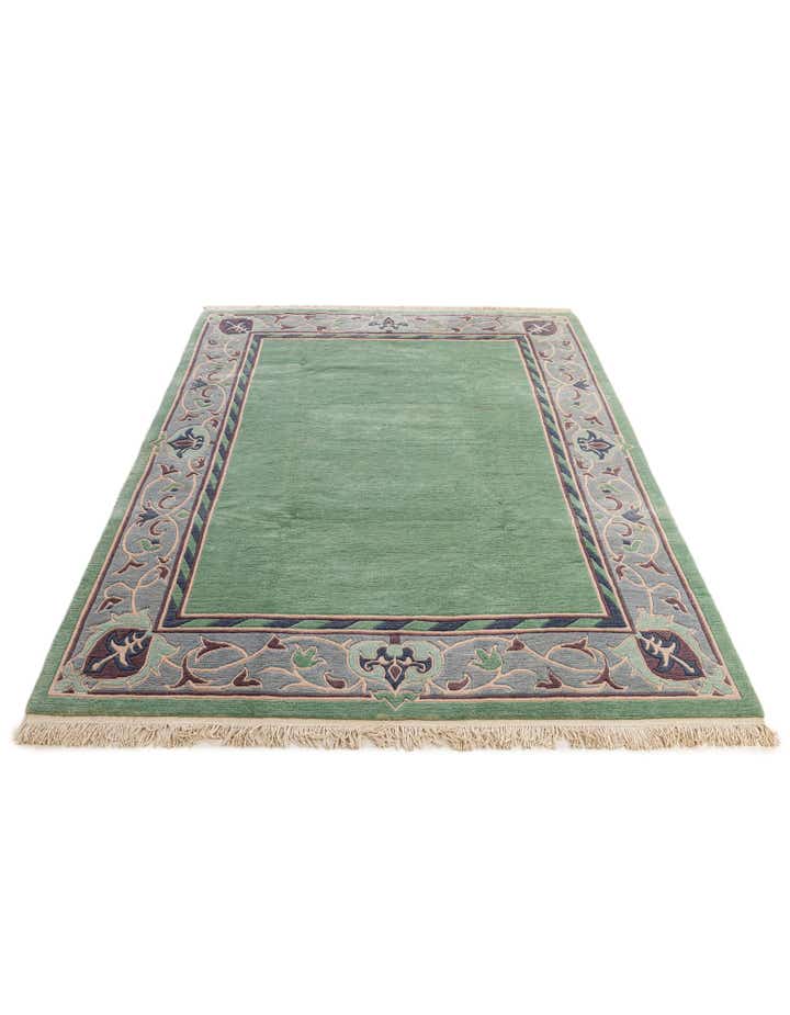 6' 7 x 9' 10 Hand Knotted Nepal Wool Rug