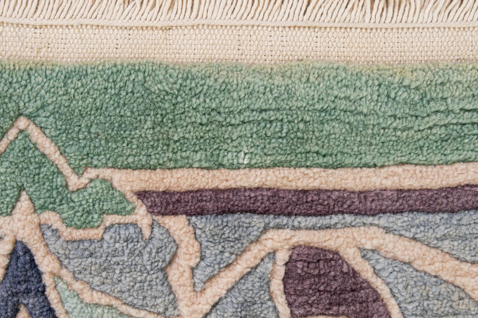 6' 7 x 9' 10 Hand Knotted Nepal Wool Rug