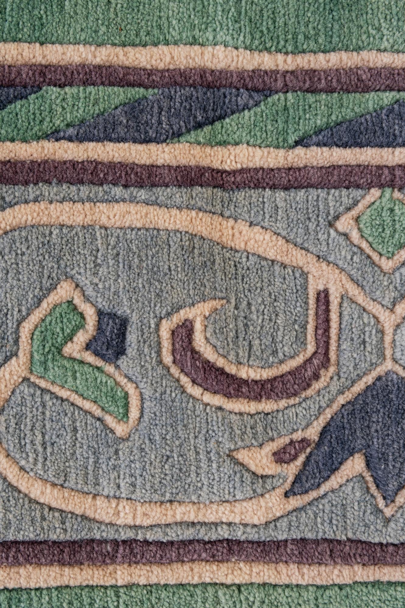6' 7 x 9' 10 Hand Knotted Nepal Wool Rug