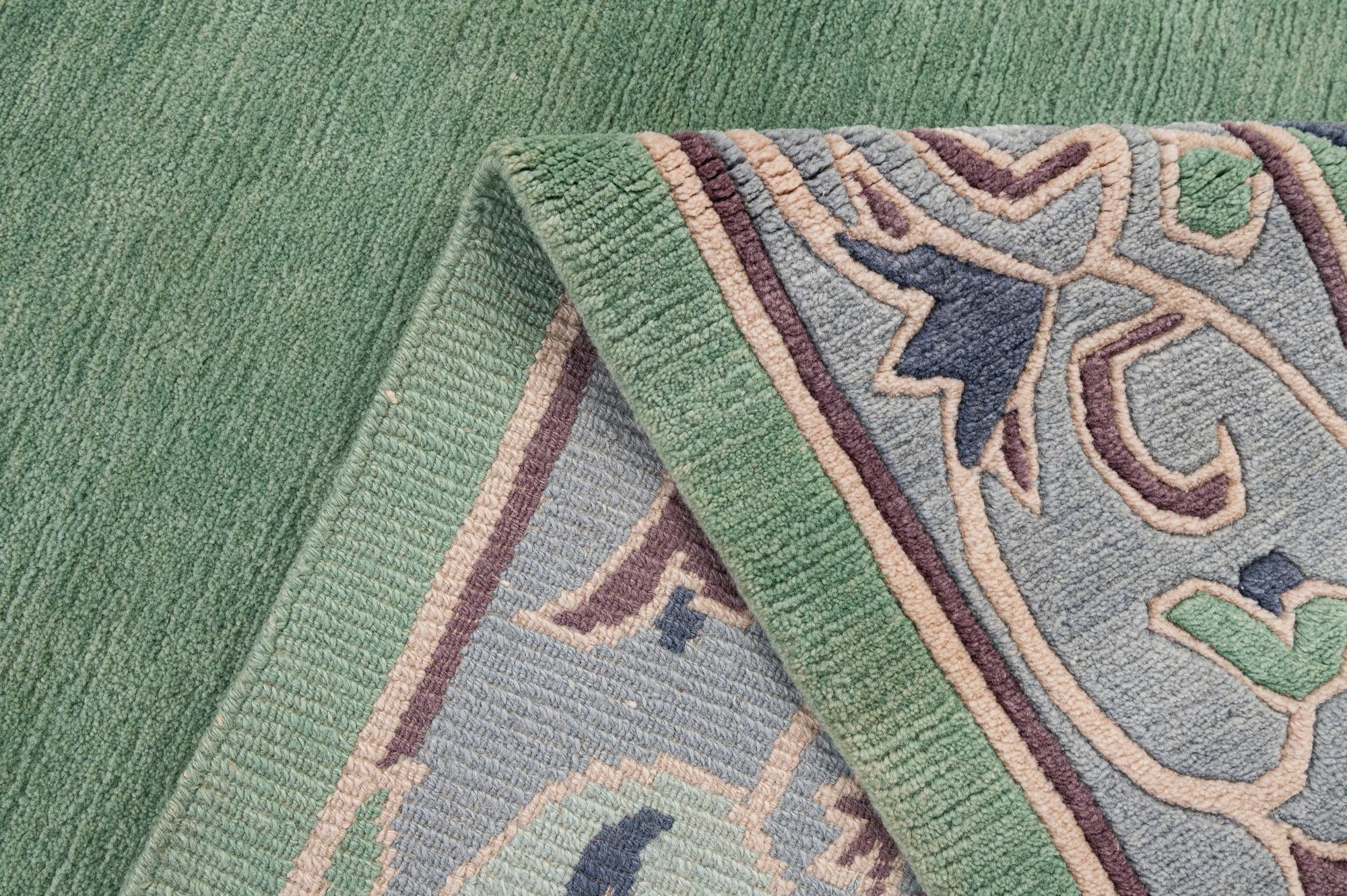 6' 7 x 9' 10 Hand Knotted Nepal Wool Rug