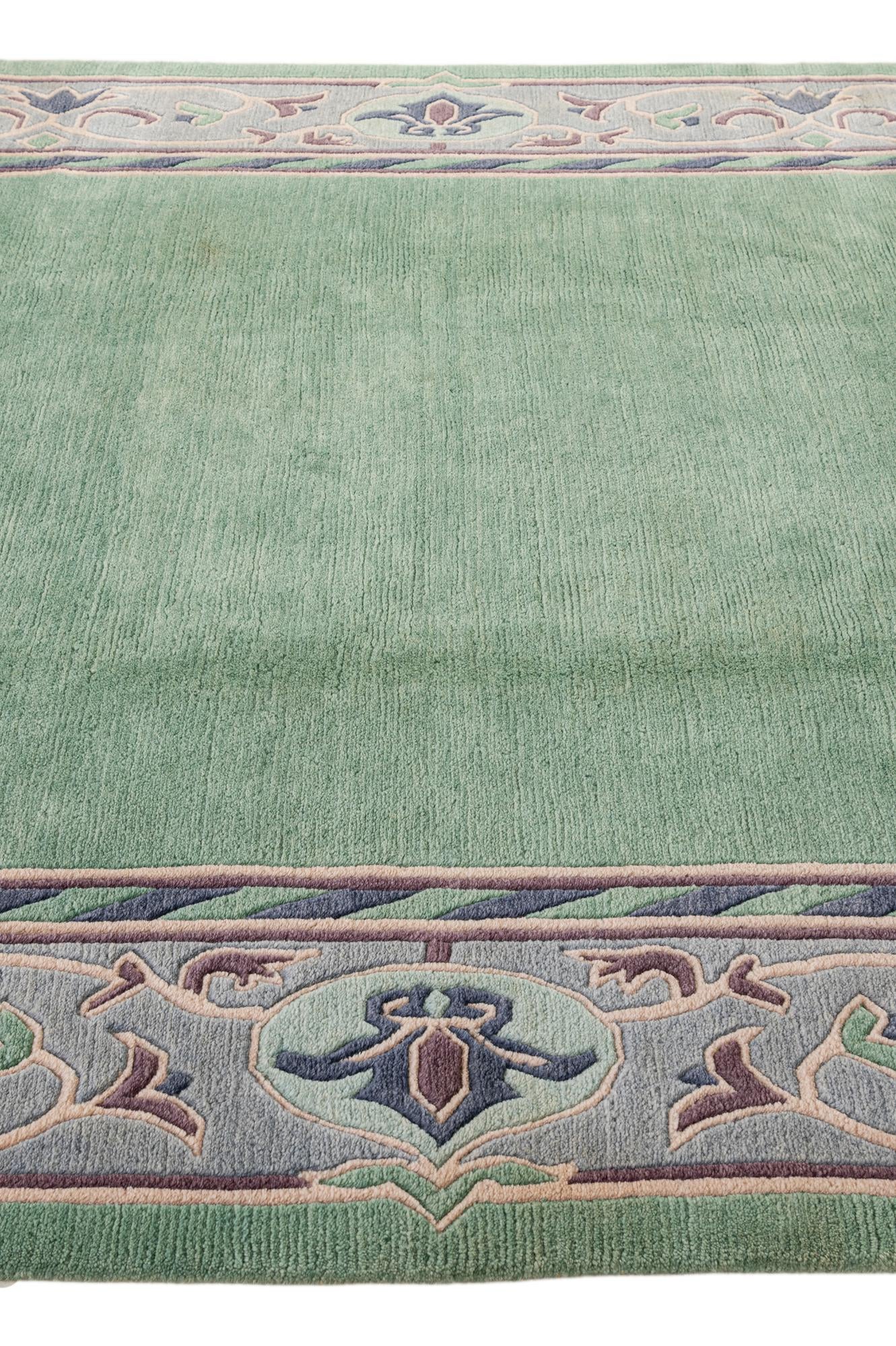 6' 7 x 9' 10 Hand Knotted Nepal Wool Rug