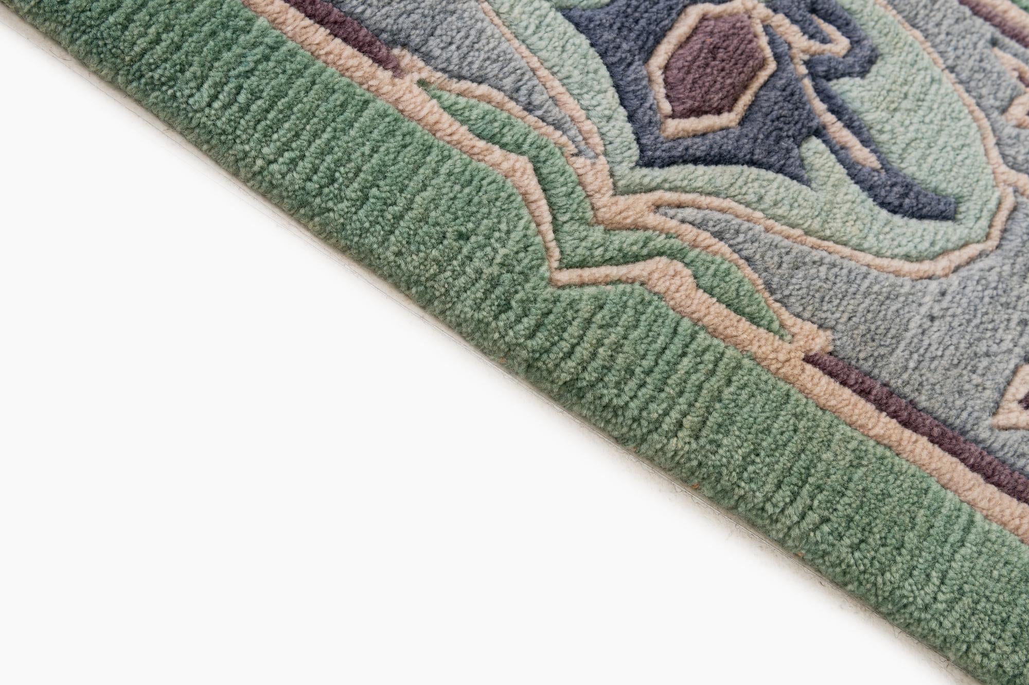 6' 7 x 9' 10 Hand Knotted Nepal Wool Rug