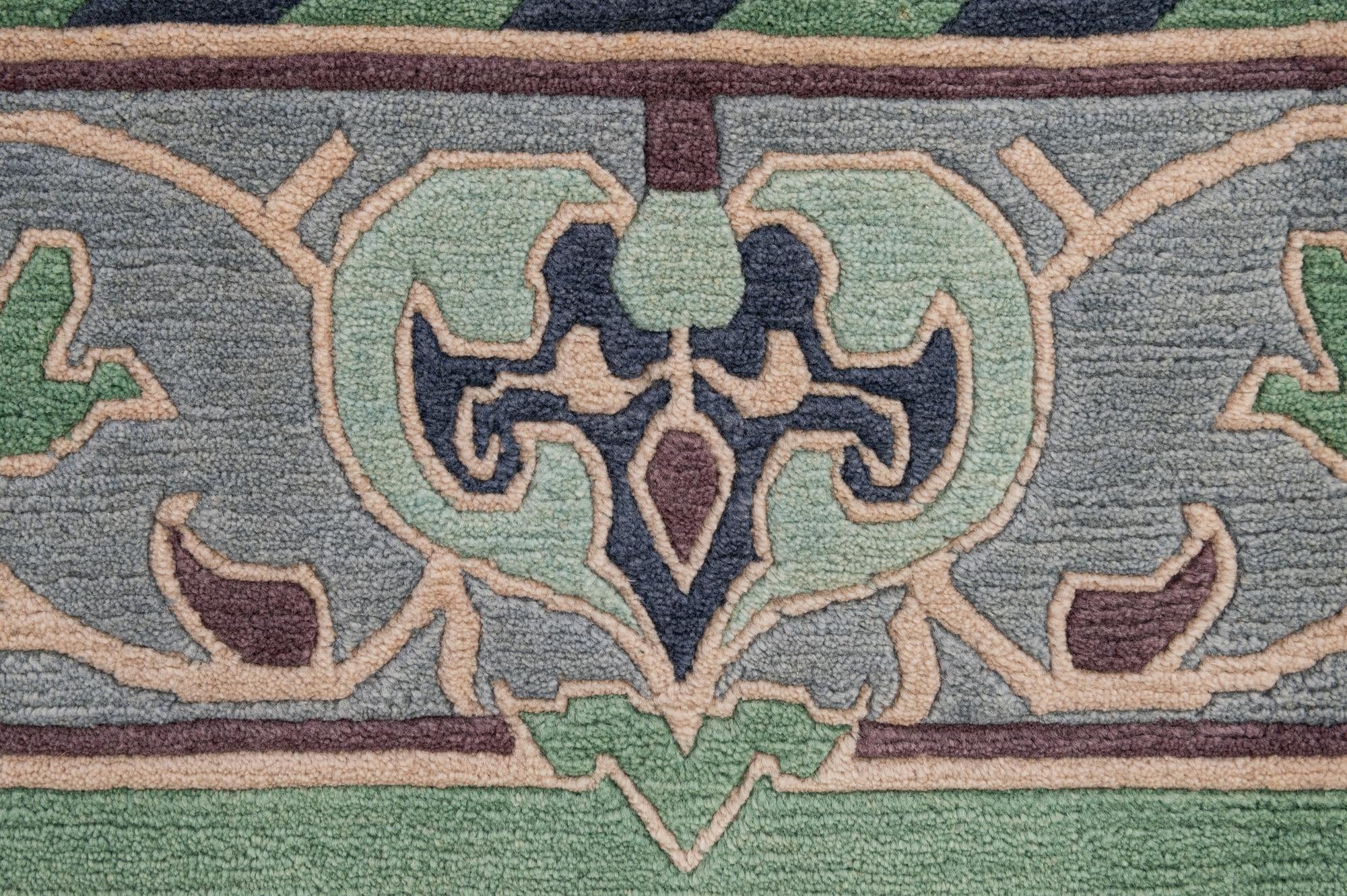 6' 7 x 9' 10 Hand Knotted Nepal Wool Rug