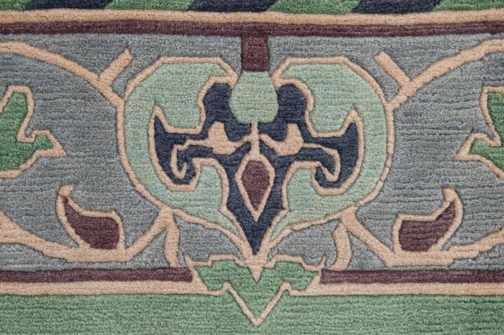 6' 7 x 9' 10 Hand Knotted Nepal Wool Rug