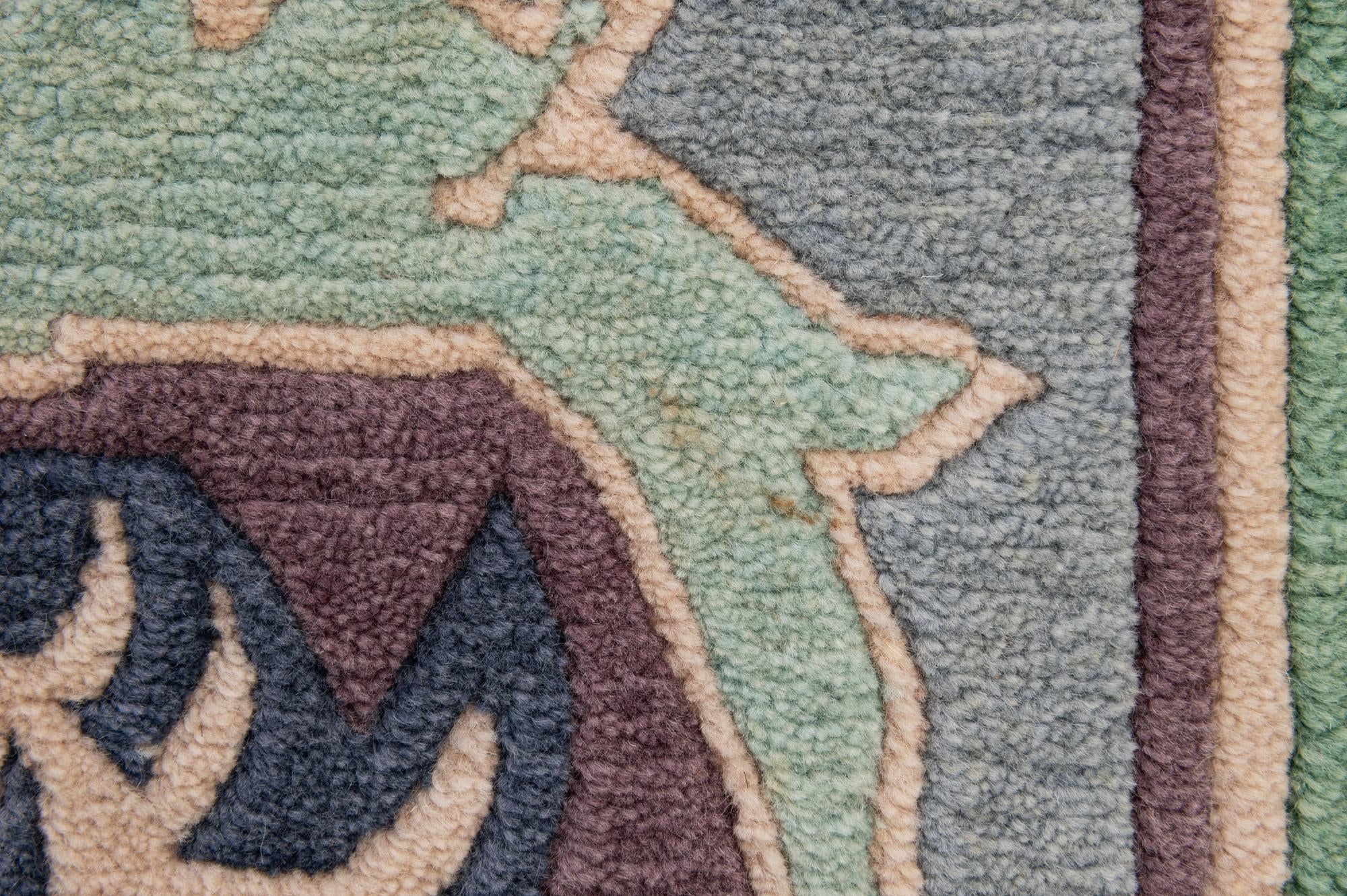 6' 7 x 9' 10 Hand Knotted Nepal Wool Rug