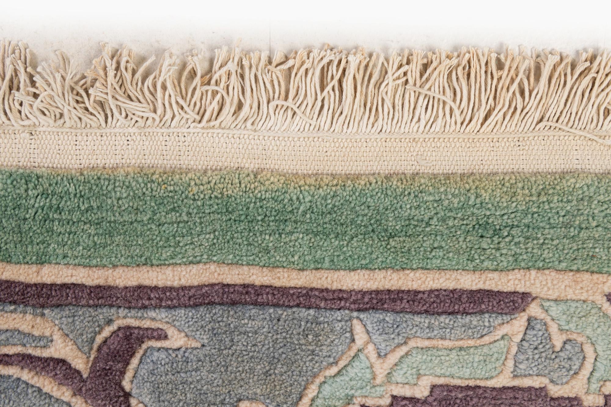 6' 7 x 9' 10 Hand Knotted Nepal Wool Rug