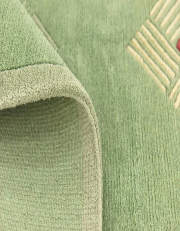 Detail image of 4' 7 x 6' 6 Hand Knotted Nepal Wool Rug