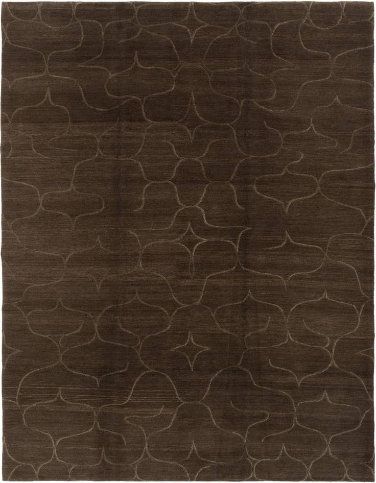 Detail image of 6' 2 x 8' 11 Hand Knotted Odegard Rug