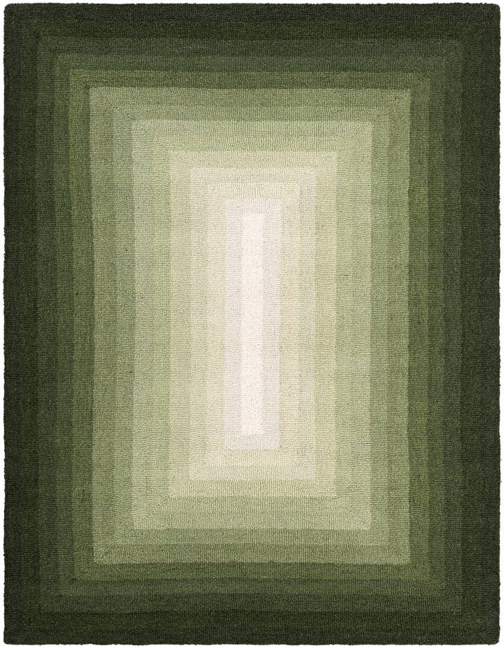Detail image of 4' 1 x 6' 1 Ombre Wool Rug