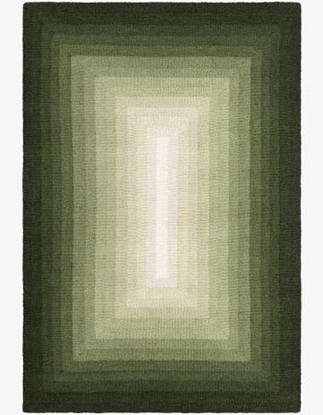 Green Ombre Wool Rug