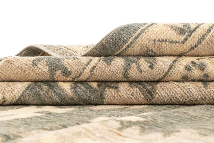 Detail image of 8' 9 x 11' 10 Hand Knotted Oushak Rug