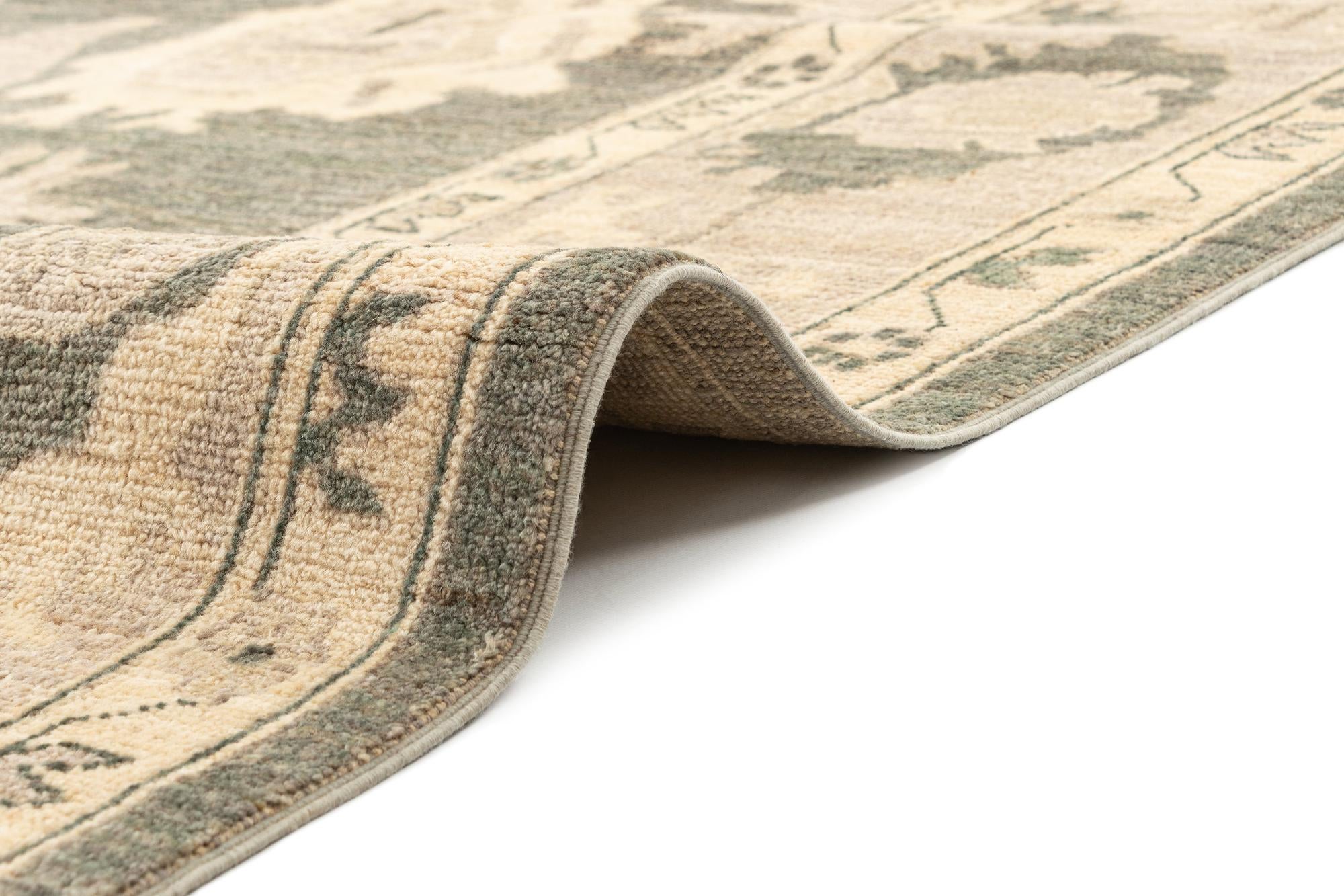 8' 9 x 11' 10 Hand Knotted Oushak Rug