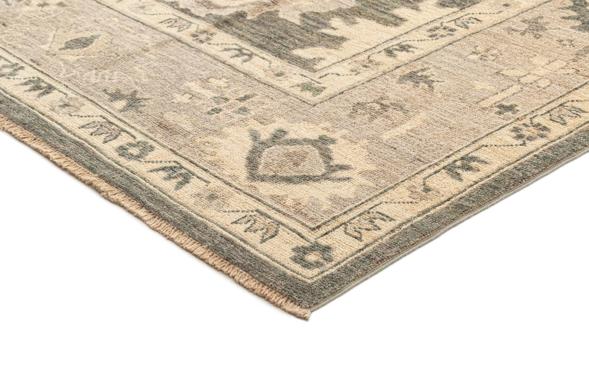 8' 9 x 11' 10 Hand Knotted Oushak Rug