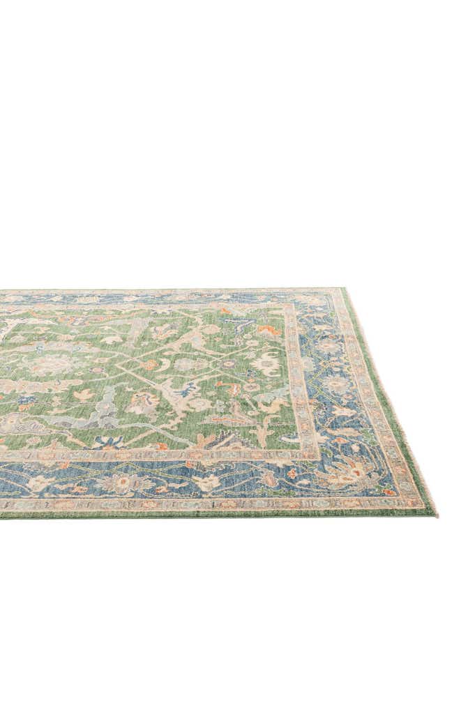 8' 1 x 9' 11 Hand Knotted Oushak Wool Rug