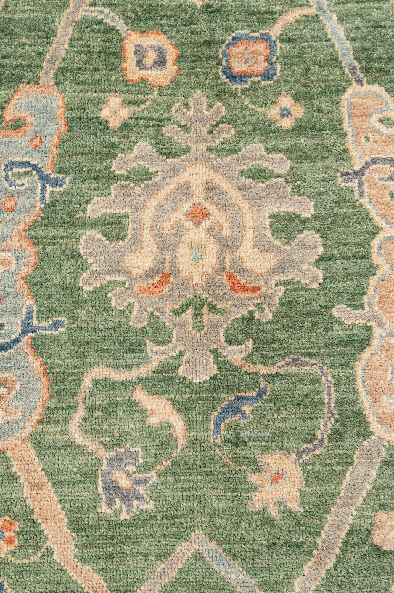 8' 1 x 9' 11 Hand Knotted Oushak Wool Rug