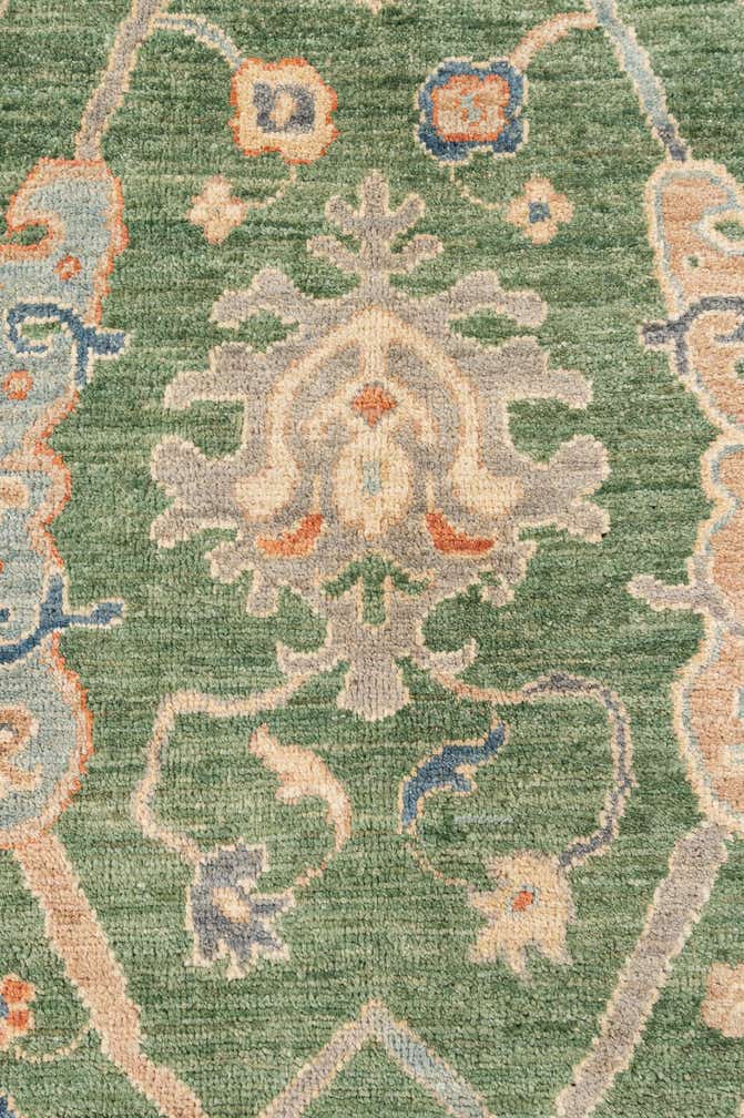 8' 1 x 9' 11 Hand Knotted Oushak Wool Rug