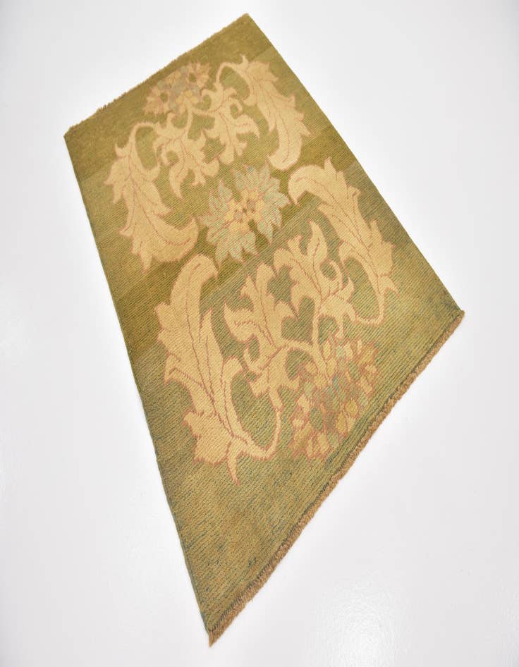 Detail image of 4' 4 x 5' 9  Hand Knotted Oushak Wool Rug