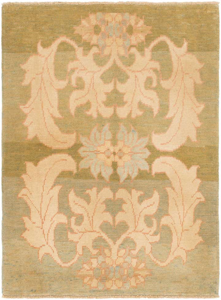 4' 4 x 5' 9 Hand Knotted Oushak Wool Rug