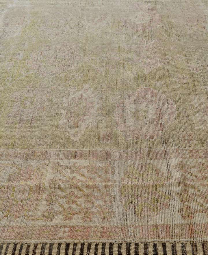 8' x 10' 2 Hand Knotted Oushak Wool Rug