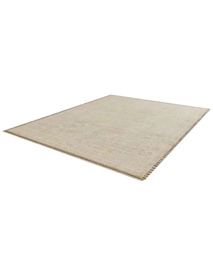 8' x 10' 2 Hand Knotted Oushak Wool Rug