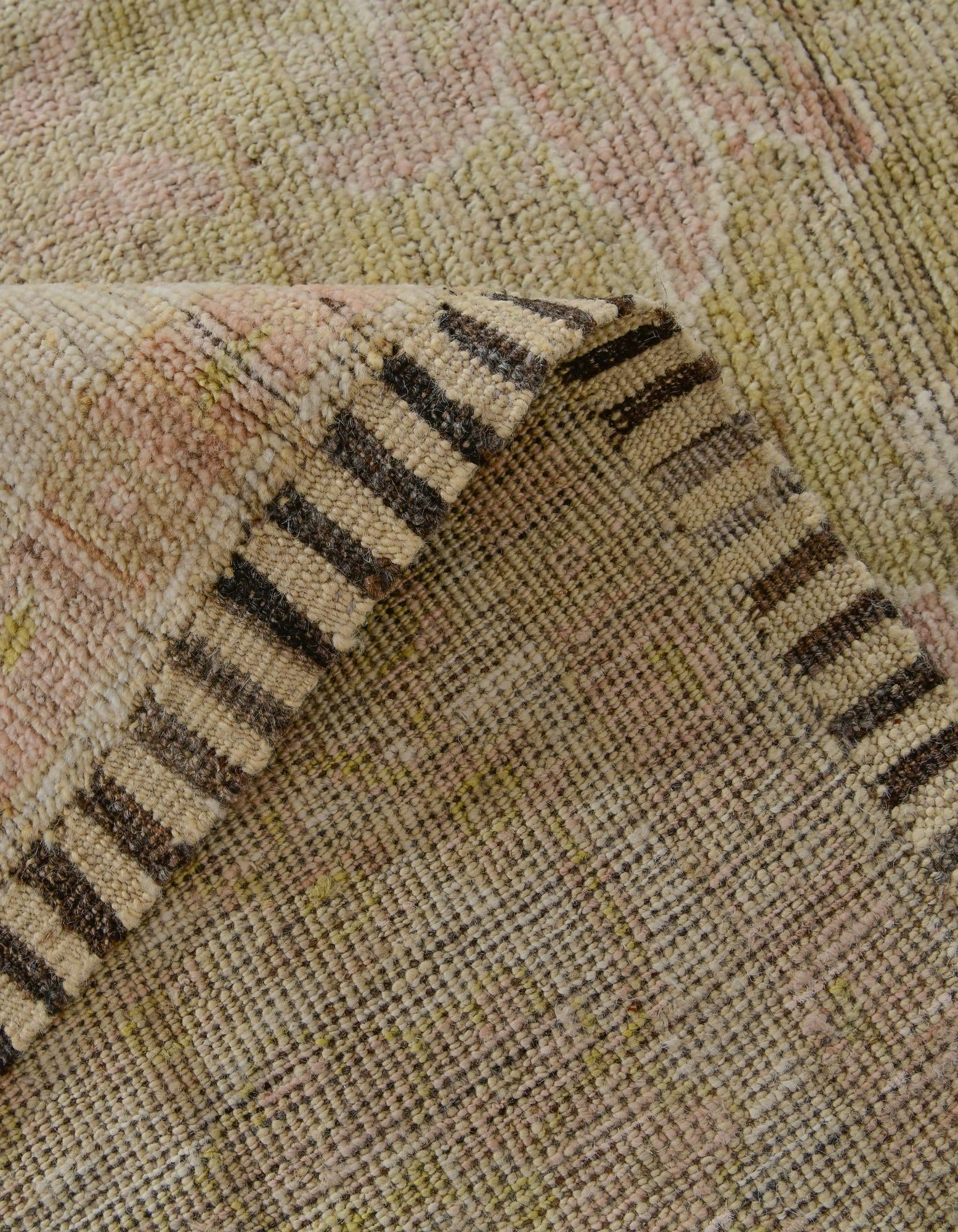 8' x 10' 2 Hand Knotted Oushak Wool Rug