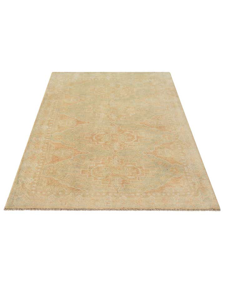 3' 9 x 5' 11 Hand Knotted Oushak Wool Rug