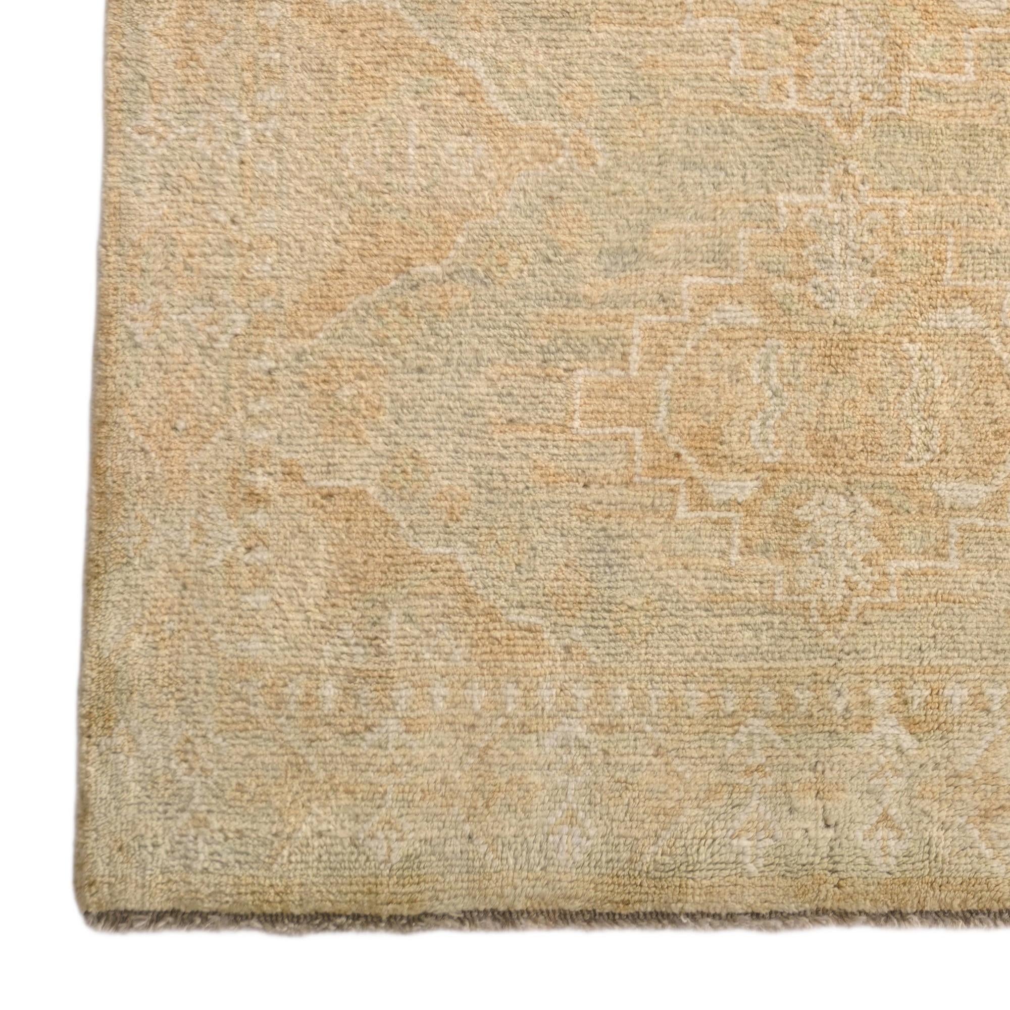 3' 9 x 5' 11 Hand Knotted Oushak Wool Rug