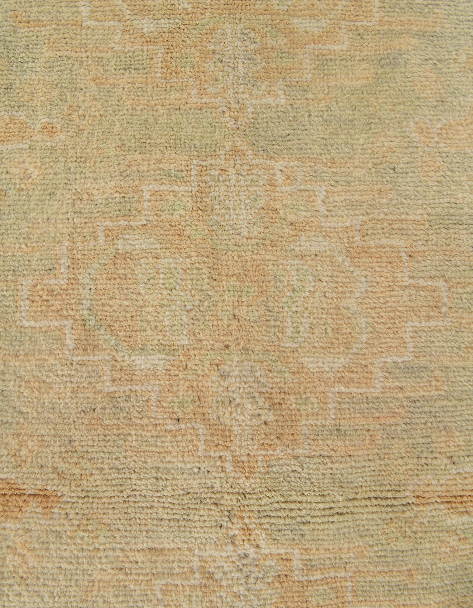 3' 9 x 5' 11 Hand Knotted Oushak Wool Rug