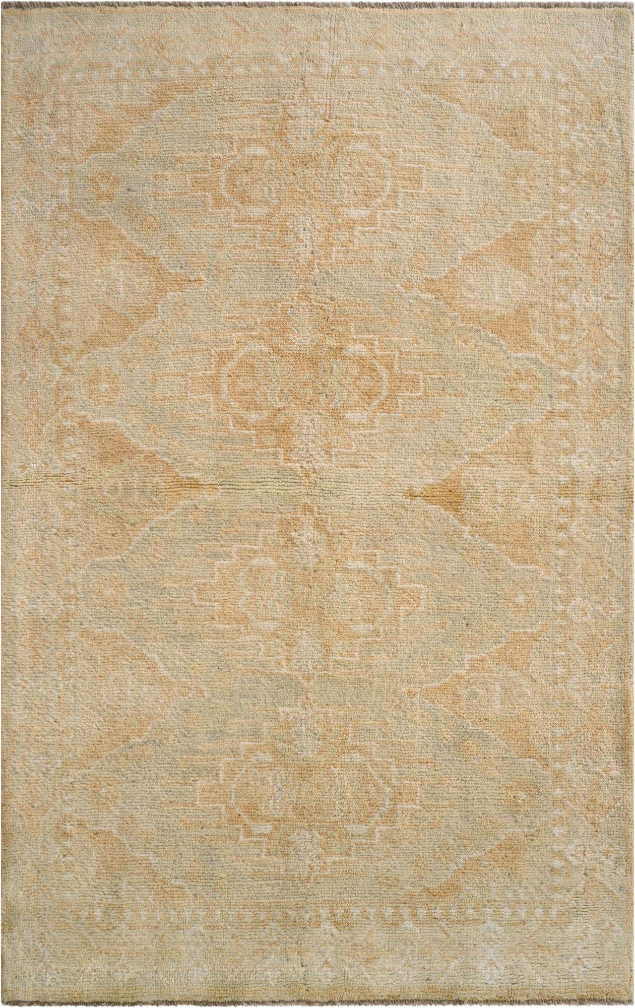 3' 9 x 5' 11 Hand Knotted Oushak Wool Rug