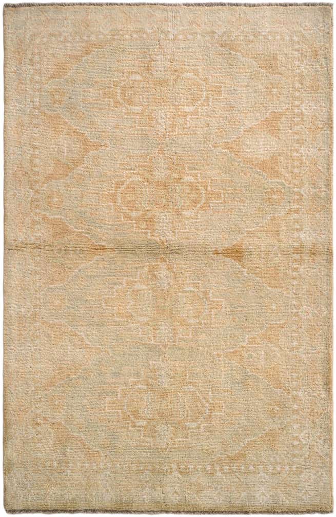 3' 9 x 5' 11 Hand Knotted Oushak Wool Rug